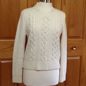 PINK TARTAN - Cabled Wool Sweater - Good Shape!